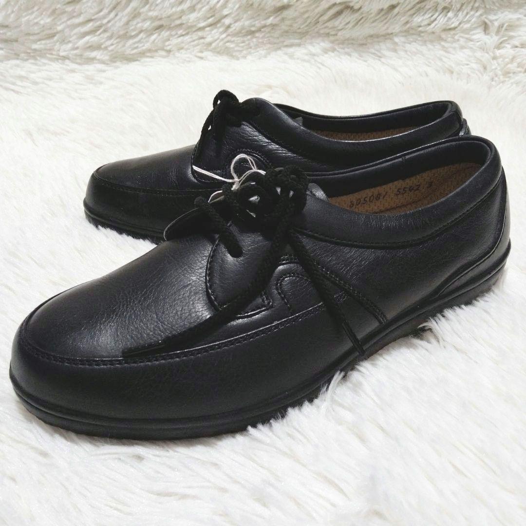 未使用品　大塚製靴　Bon Step　ボンステップ　レースアップ　ブラック　23