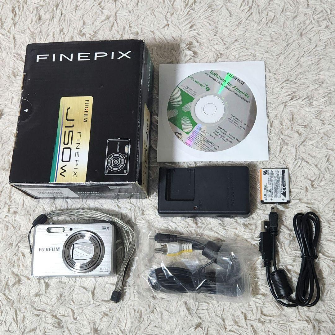 撮影OK 付属品完備 FUJIFILM FINEPIX J150W コンデジ