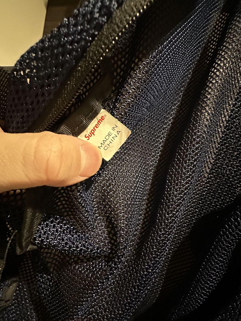【美品】Supreme ネイビー メッシュリュック