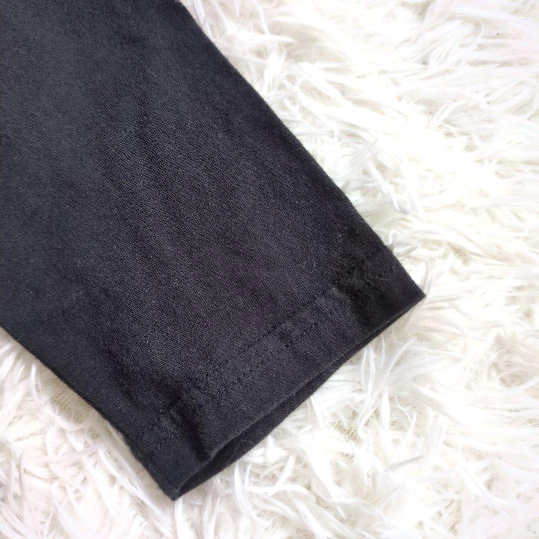 【美品】サマンサモスモス　カットソー　長袖　レース装飾　サイズF　ブラック