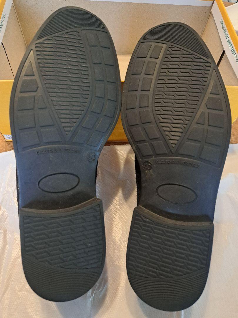 KLEMAN ブラックスエードシューズUNITEDARROWS 40 26cm - メルカリ