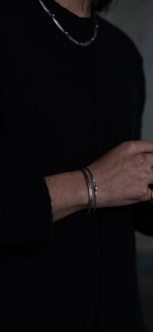 PRY シュウト Silver Hook Bangle [narrow]