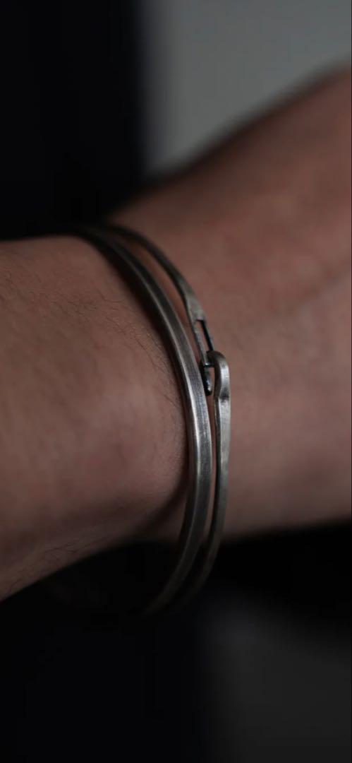 PRY シュウト Silver Hook Bangle [narrow]