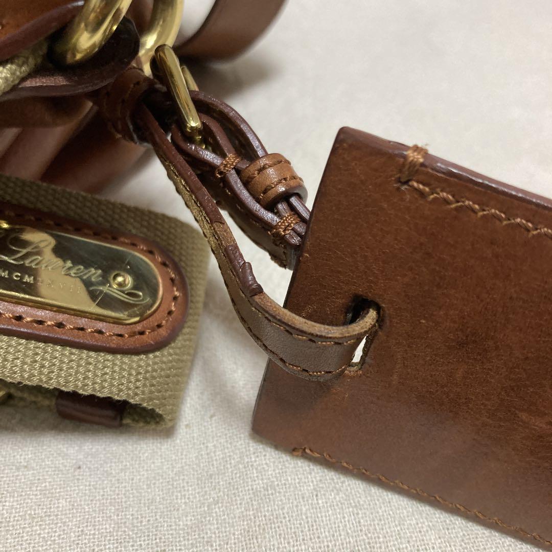 ラルフローレン Purple Label オールレザーショルダーバッグ 大容量