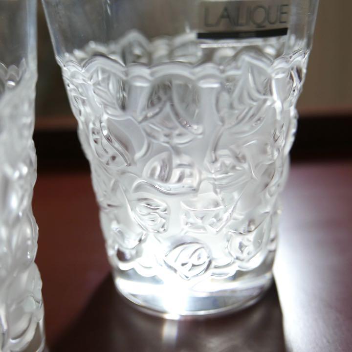 廃盤レア未使用 薔薇ローズ ペア 共箱 2pc8K-m44193608916 ラリック LALIQUE グラス 新作安い