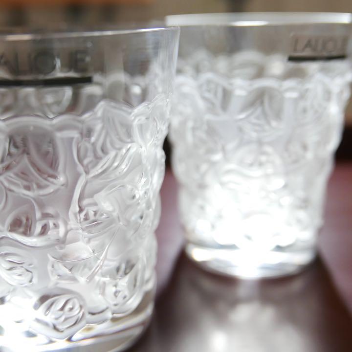 廃盤レア未使用 薔薇ローズ ペア 共箱 2pc8K-m44193608916 ラリック LALIQUE グラス 新作安い