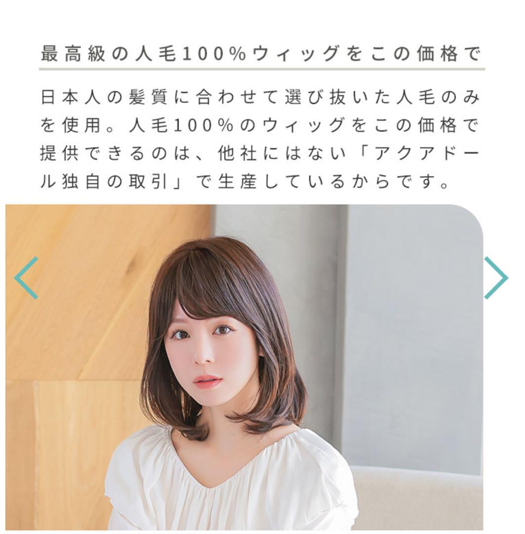 人毛 ウィッグ