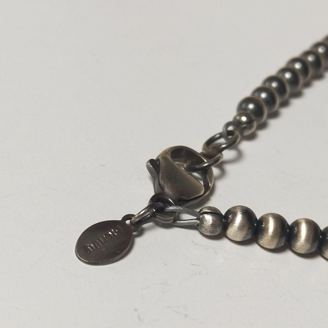navajo ナバホ族 ナバホパール シルバービーズネックレス sterling