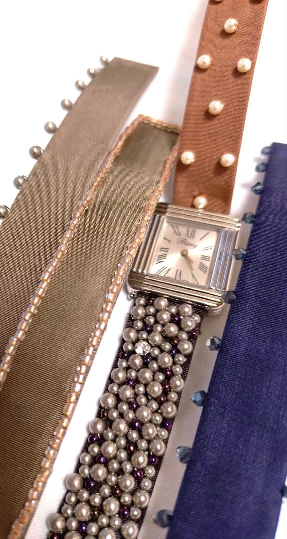 ポアレ替えベルト☆poiray樹脂パール 木馬リボン - メルカリ