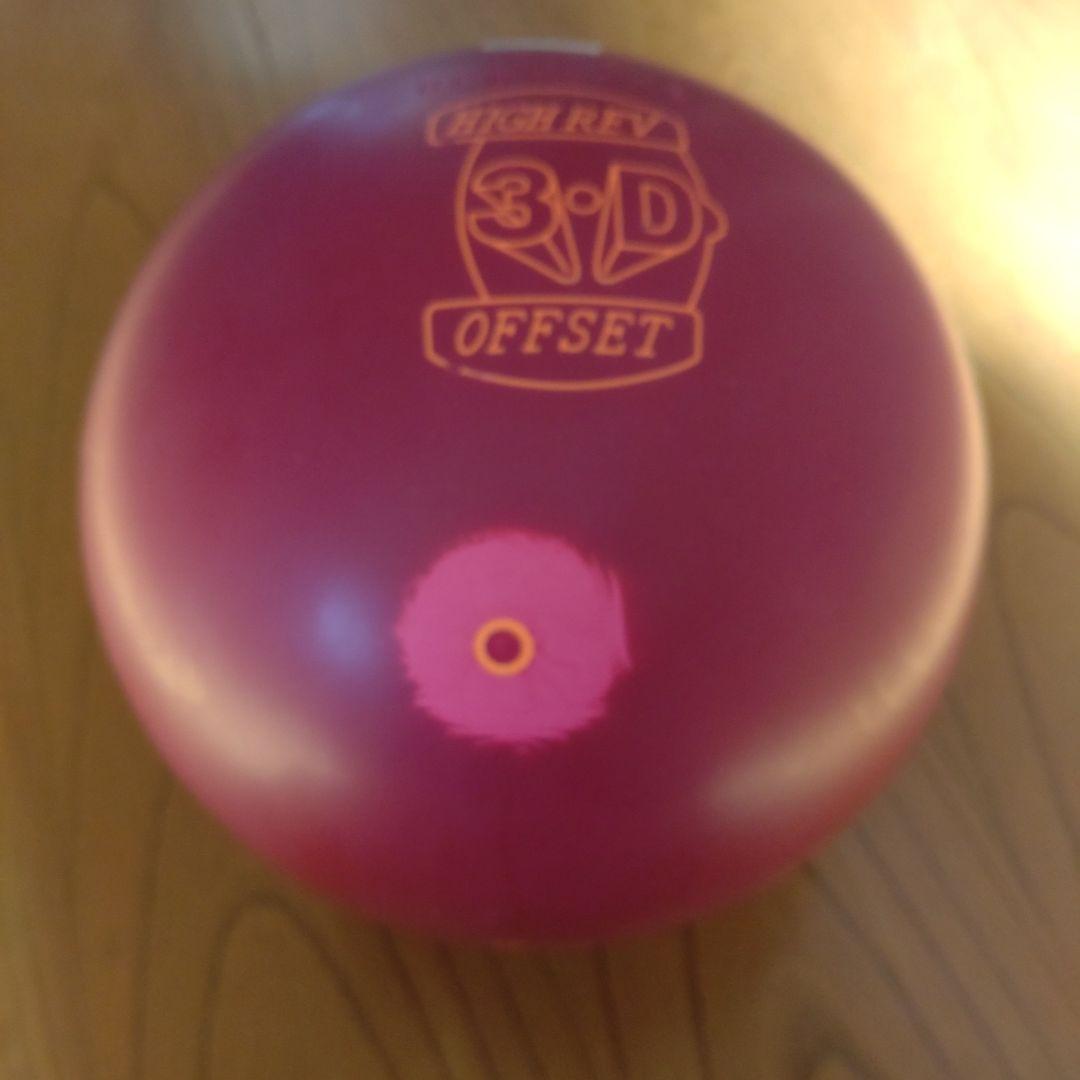 ハンマー 3D OFFSET ボウリングボール 赤 15P4新品、♥