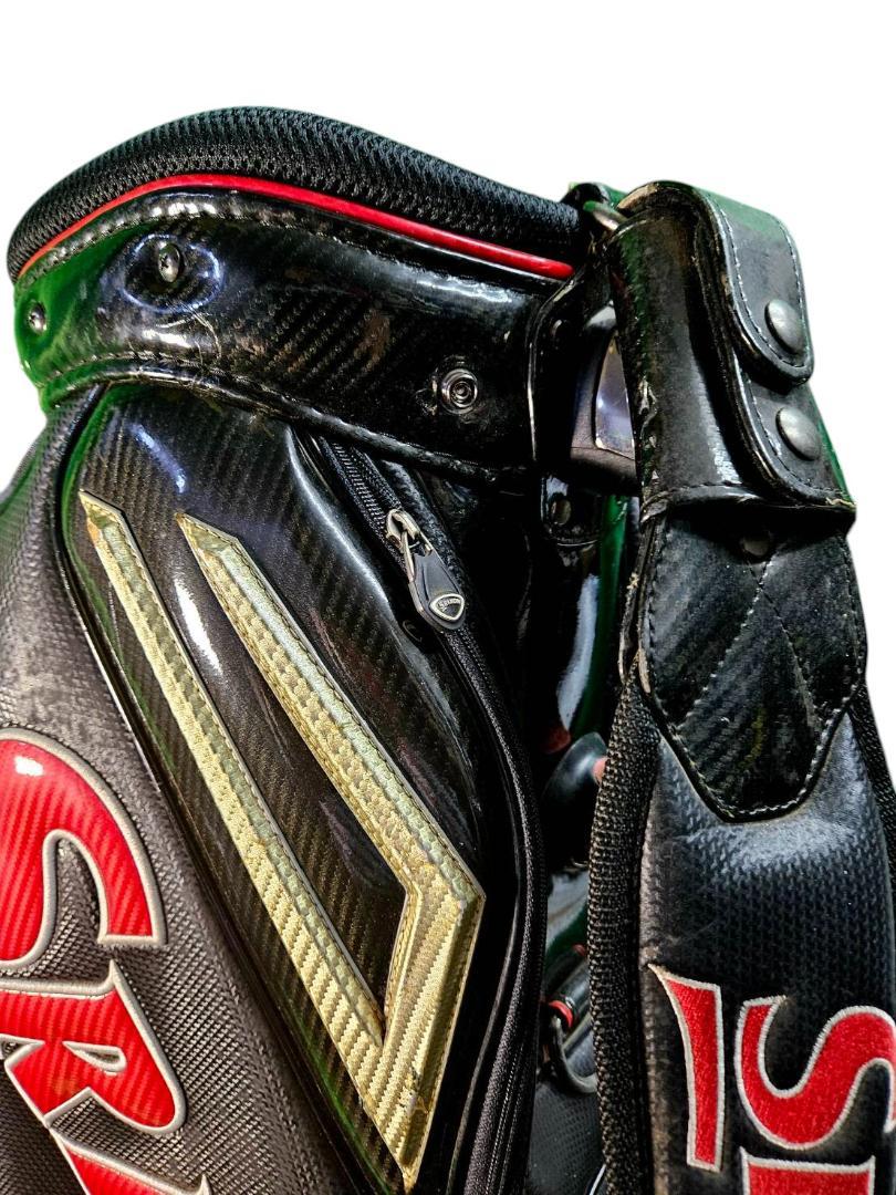 Srixon Z 大型プロスタッフ用ゴルフバッグ 黒/赤送料無料/美品