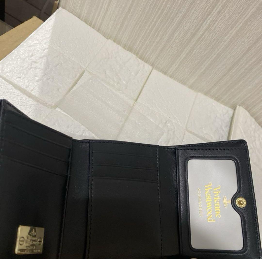 新品未使用】Vivienne Westwood 三つ折り財布 がま口 ブラック