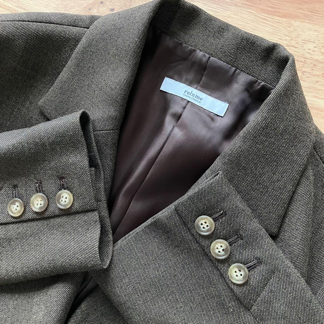 【2023AW】relume シャークツイードテーラードジャケット 36