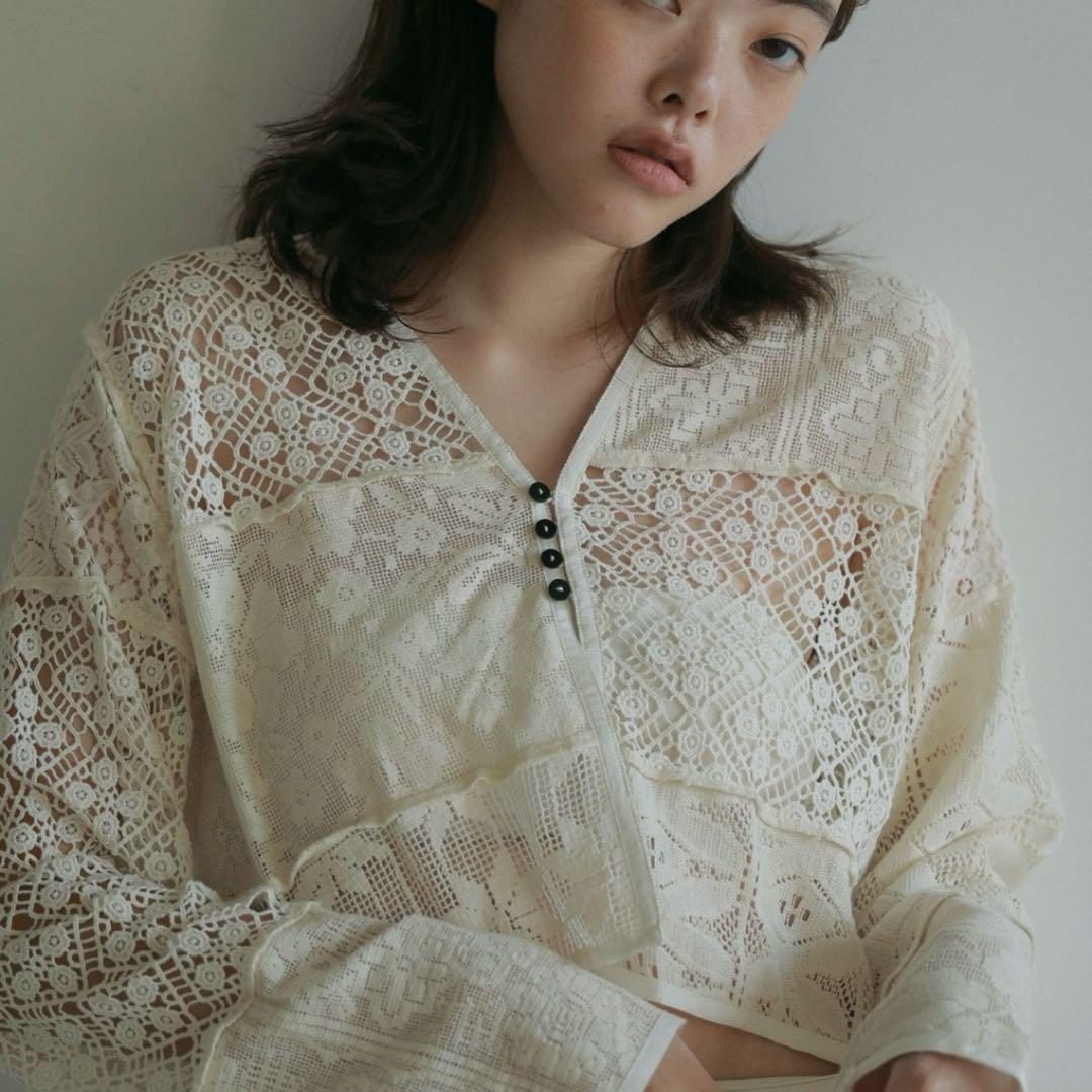 Patchwork Lace Cardigan アンヌーク