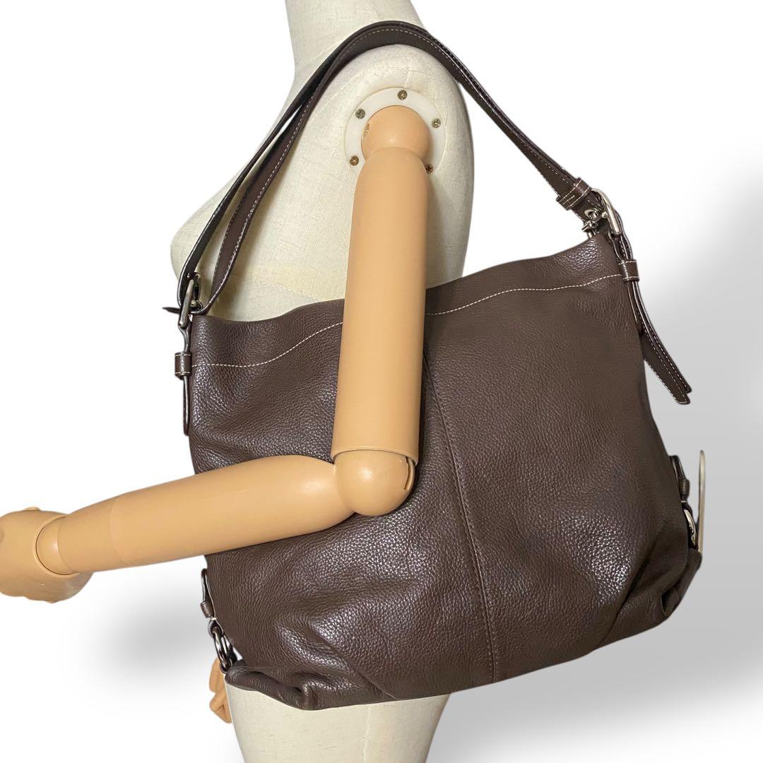 美品 COACH コーチ ショルダーバッグ トートバッグ オールレザー 肩掛け 美品 COACH コーチ ショルダーバッグ トートバッグ オールレザー 肩掛け