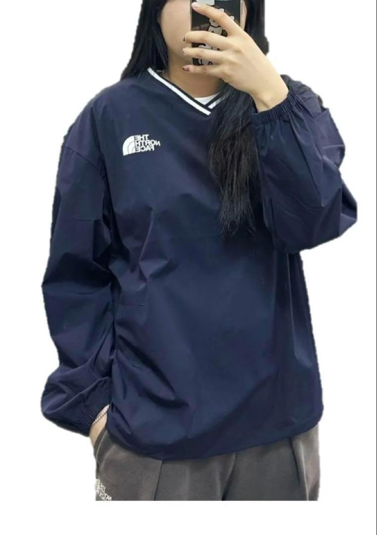 正規 新品✨ノースフェイス アイスラン Vクルーネック ライトブルー L相当