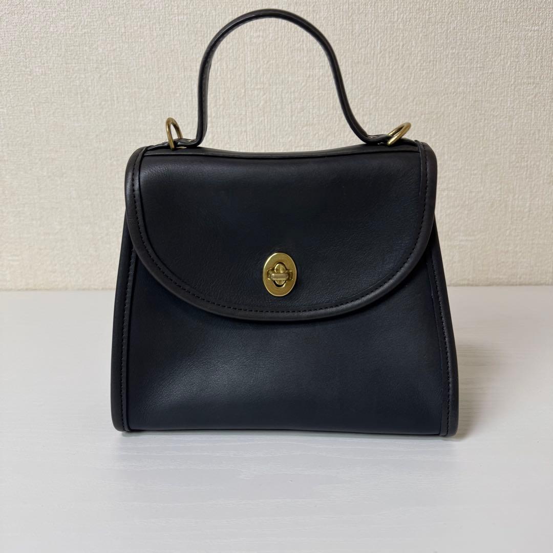 COACH オールドコーチ ショルダーバッグ 2way ブラック系 9985 【公式 