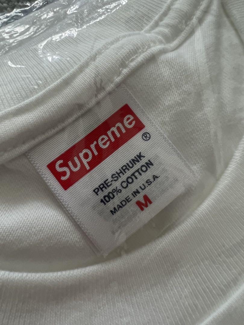 Supreme ホワイト Tシャツ Shanghai Box Logo Tee