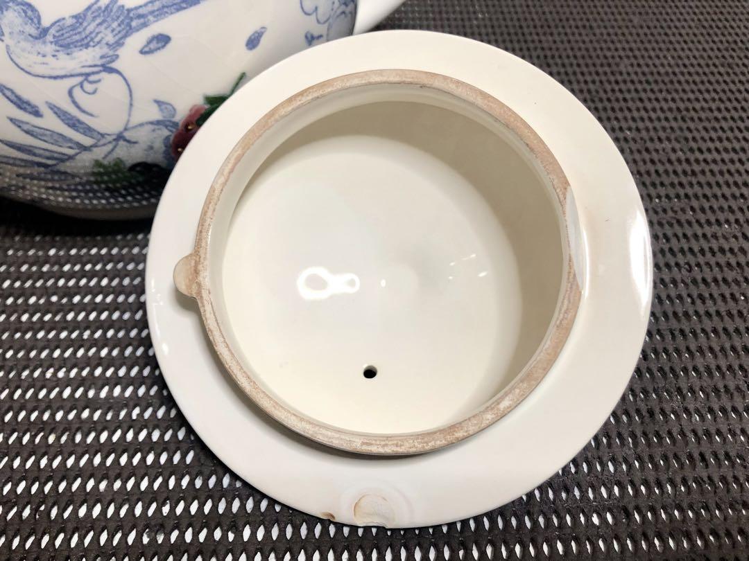 Gien ジアン オワゾブルーフルーツ ティーポット Gien ジアン オワゾブルーフルーツ ティーポット