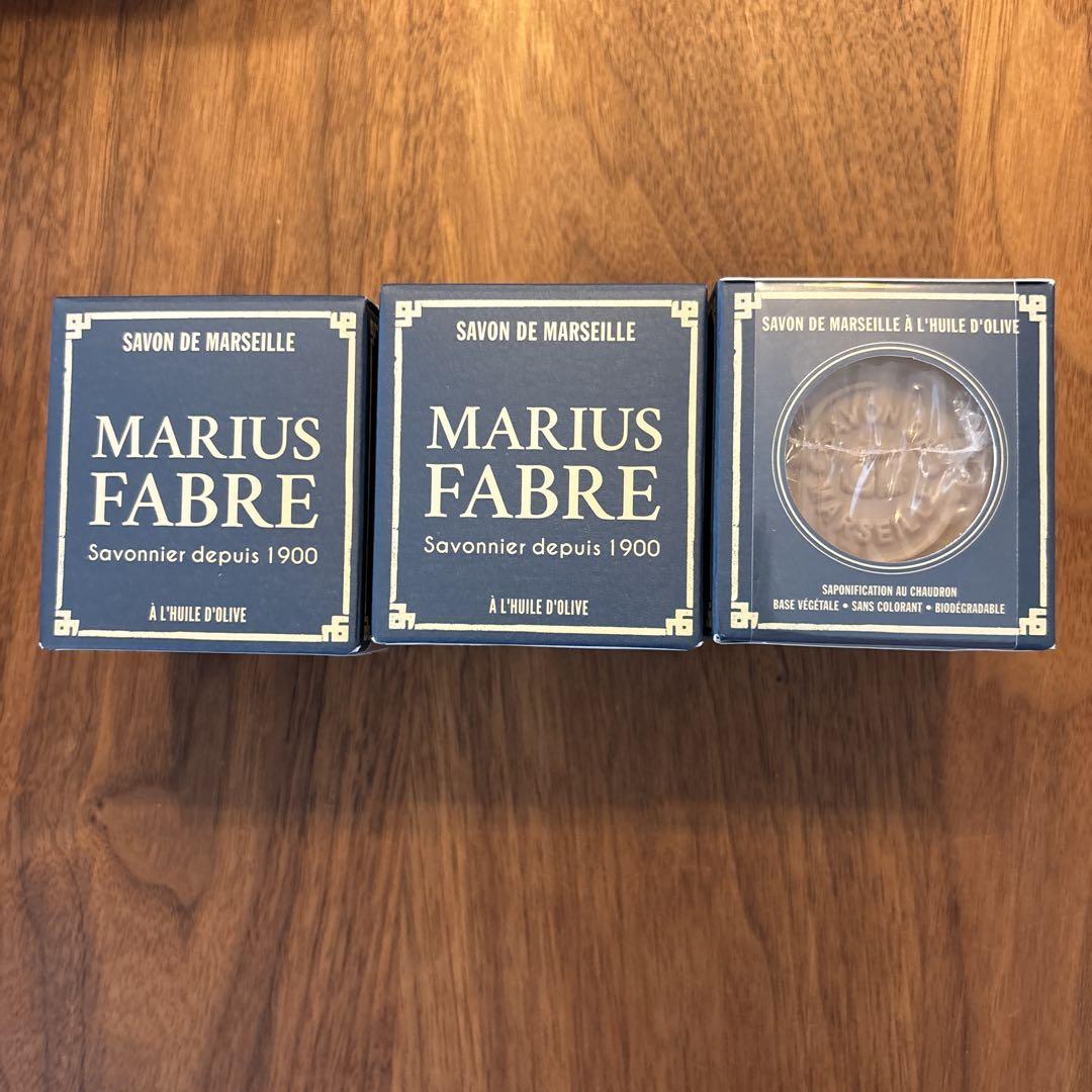 MARIUS FABRE 石鹸　200g×3つ マルセイユ　ネイチャーオリーブ