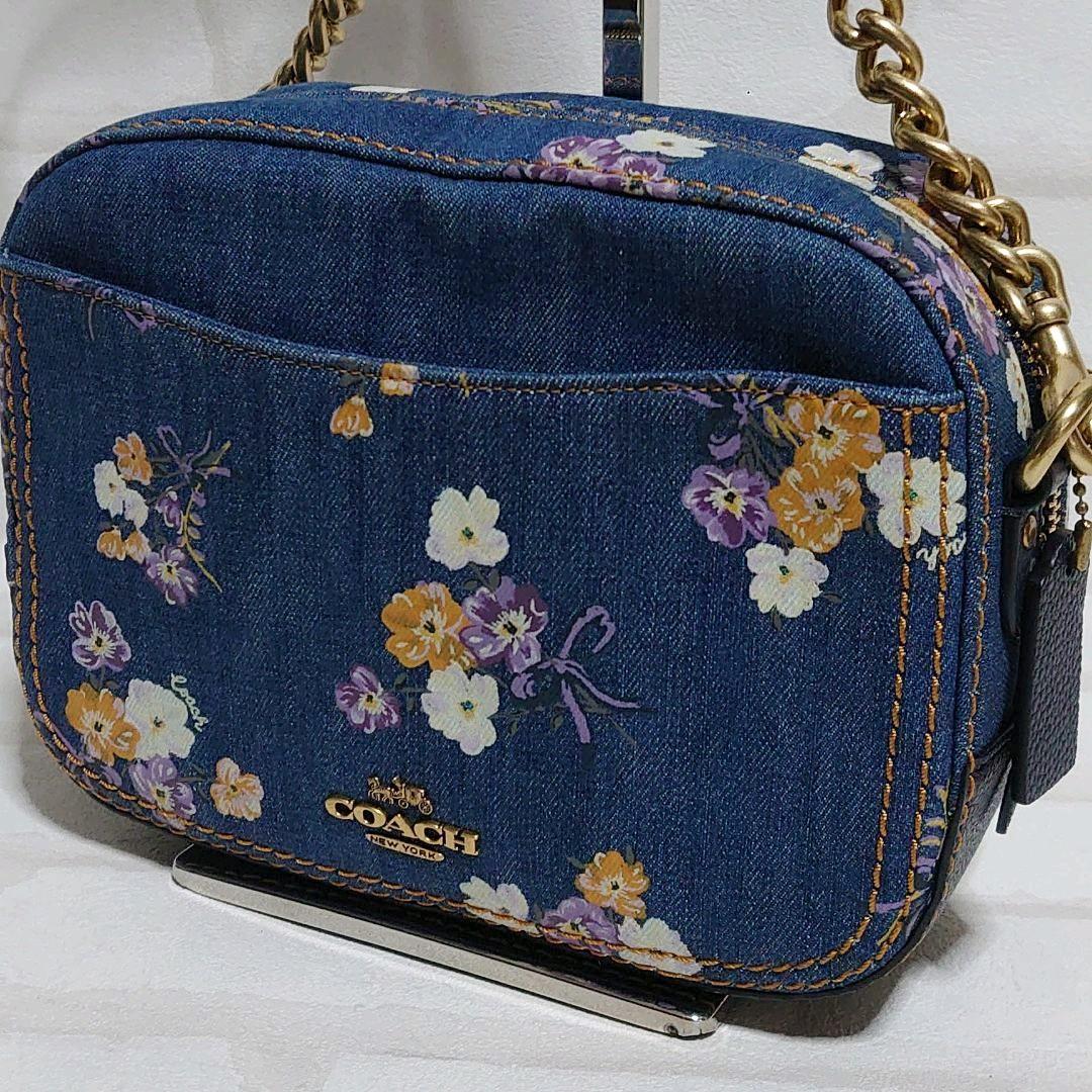 人気通販 コーチ デニム花柄ショルダーバック u9SR4-m44212009747 得価超激得