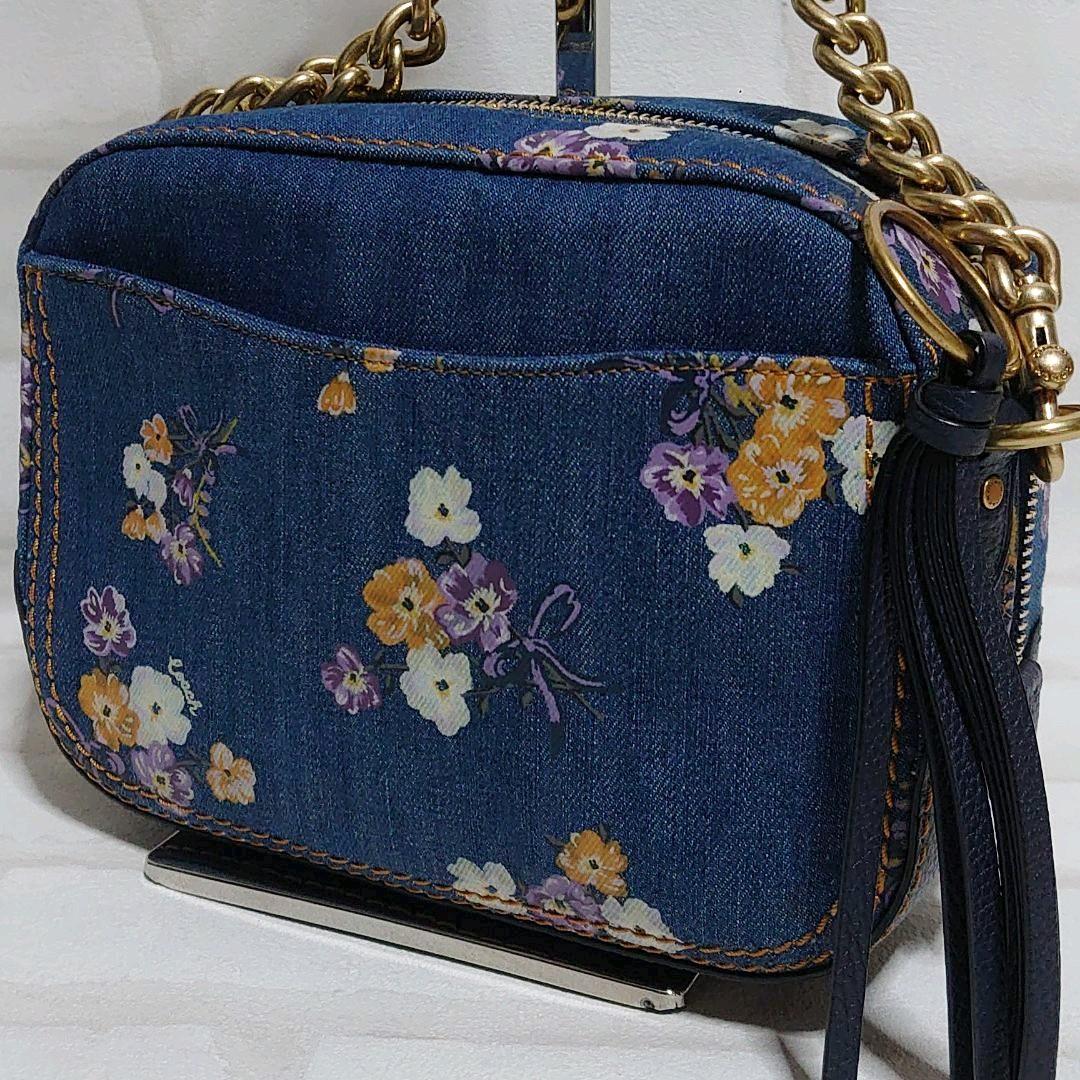 人気通販 コーチ デニム花柄ショルダーバック u9SR4-m44212009747 得価超激得