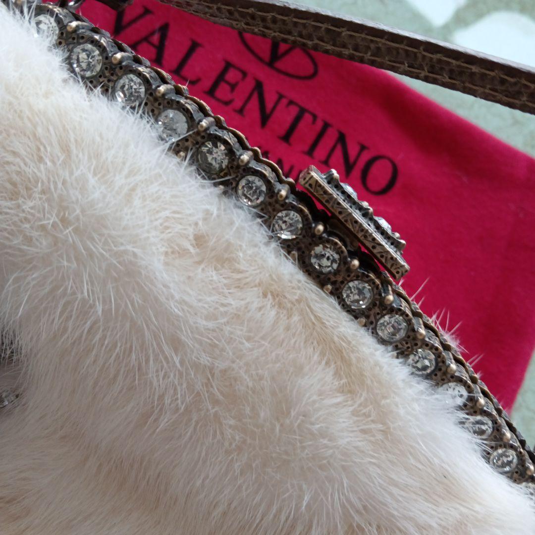 ヴァレンティノガラヴァーニ　valentino ミンクファー　毛皮　ハンドバッグ