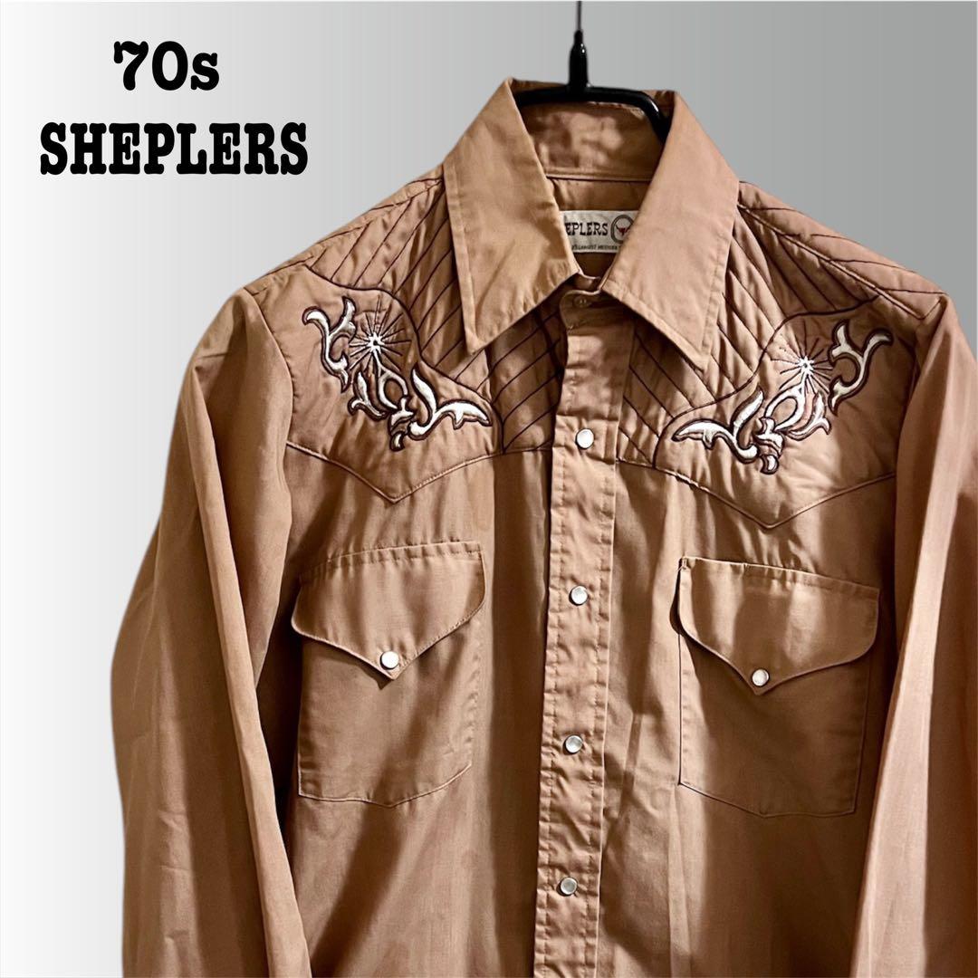 70s SHEPLERS シェプラーズ ビンテージ 刺繍 ウエスタンシャツ