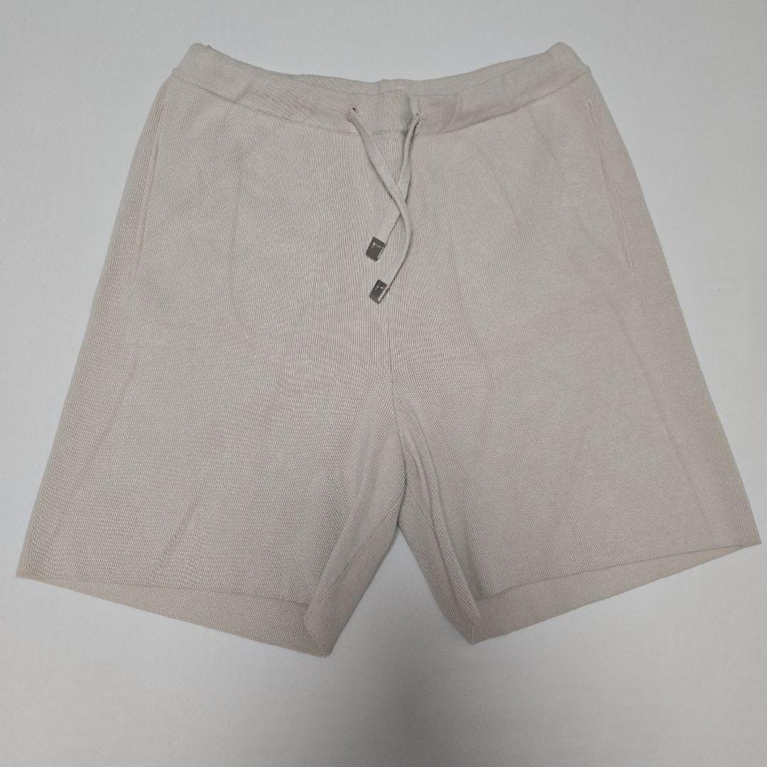 1017 ALYX 9SM ベージュリブ編みビスコースハーフパンツ S