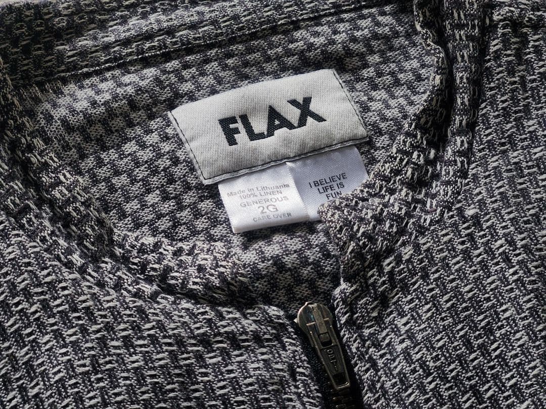 FLAX Linen Waffle Zip Cardigan 2G FLAX Linen Waffle Zip Cardigan 2G