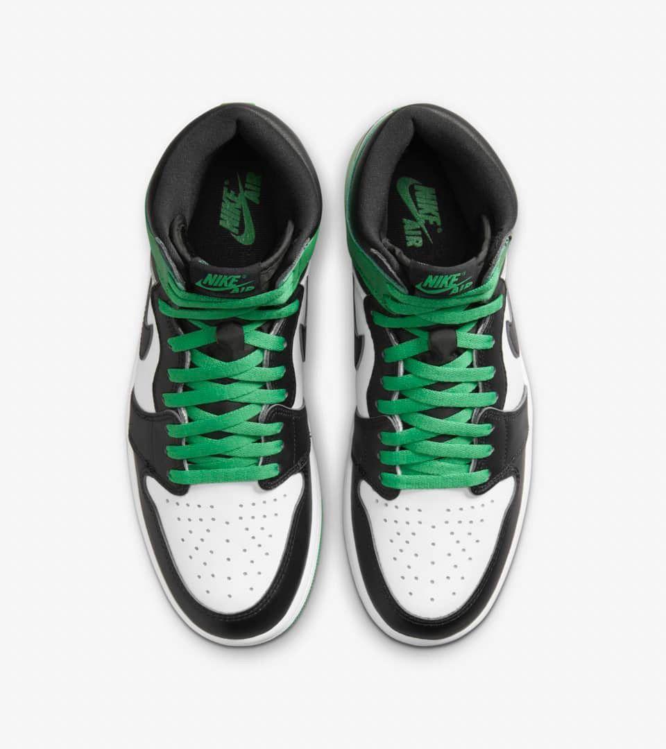 27cm】ナイキ AIR JORDAN 1 OG グリーン ブラック つま黒 【今日の超