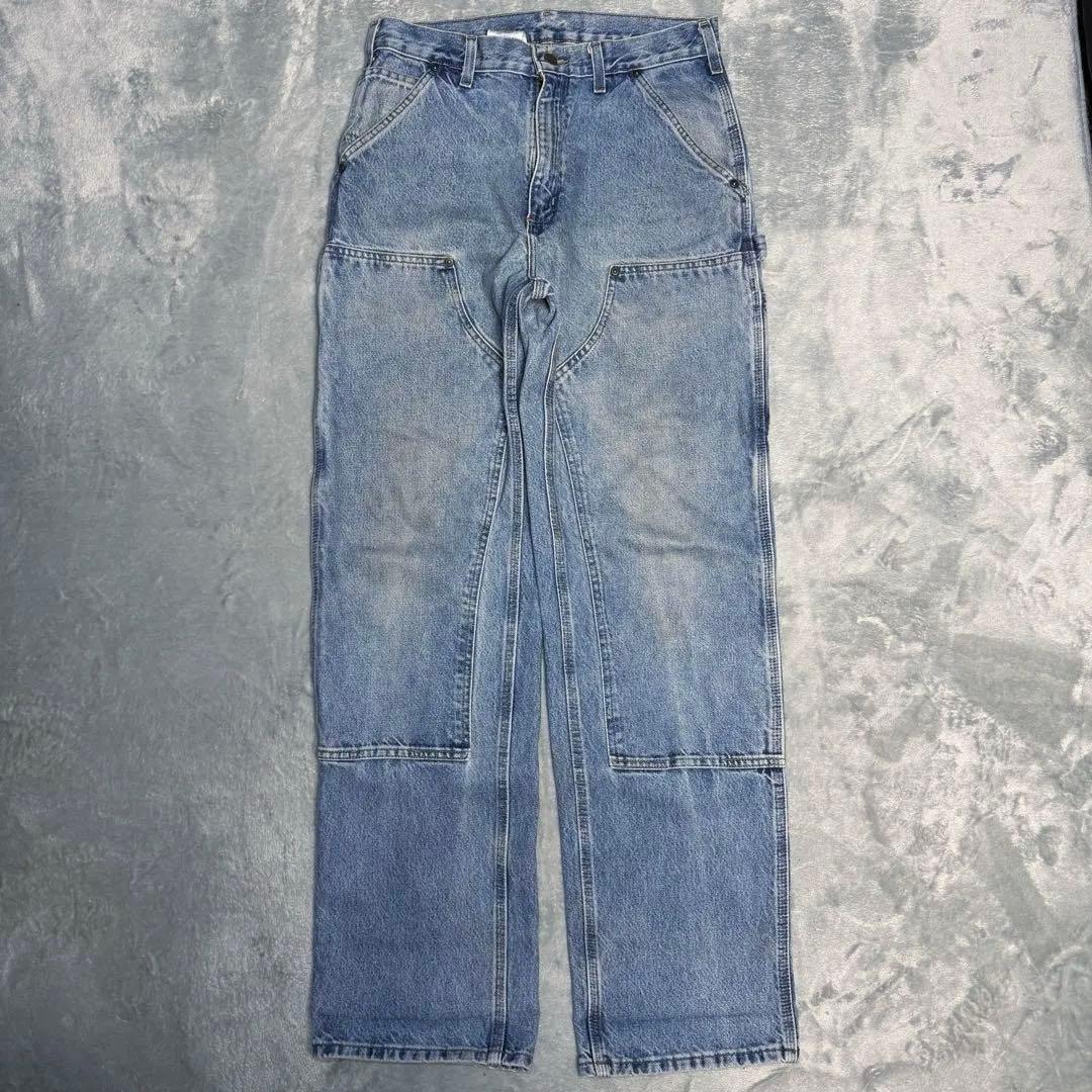 carhartt デニム ダブルニーペインターパンツ アイスブルー W31L・Carhartt