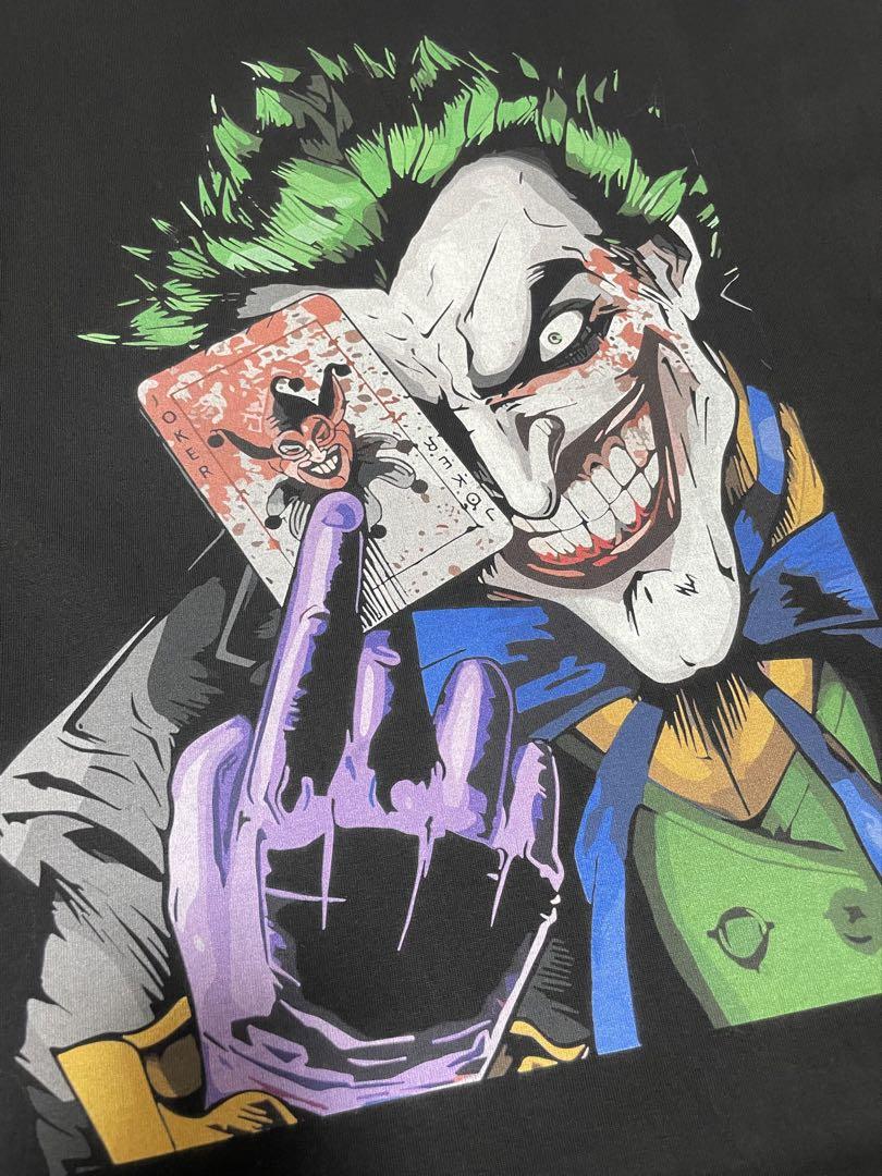 jokerジョーカーバットマンtシャツ肩幅57身幅59着丈75袖丈25XL未