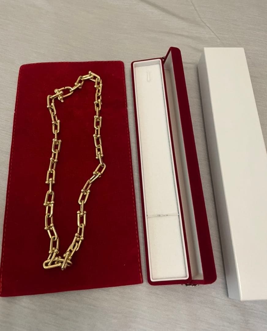 期間限定特別価格　ハードウェア　ネックレス　ゴールド