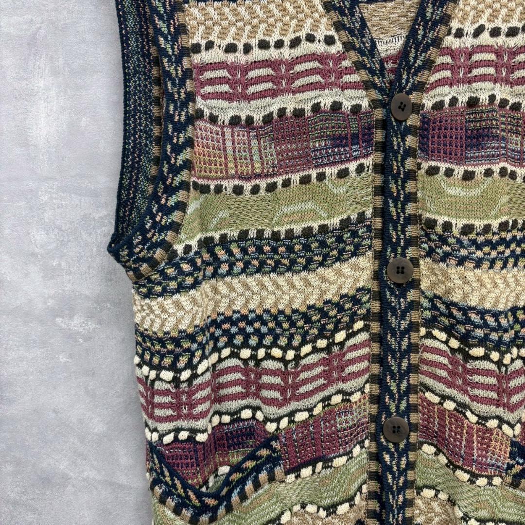 MISSONI ミッソーニ （52） ニットベスト マルチカラー サイズ52 MISSONI マルチカラー リネン ニットベスト N1028