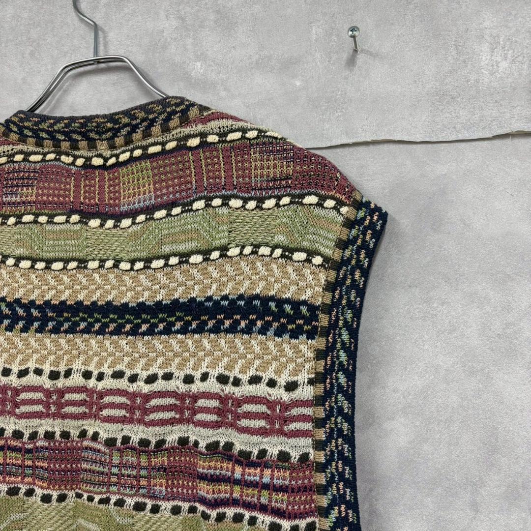 サイズ52 MISSONI マルチカラー リネン ニットベスト N1028