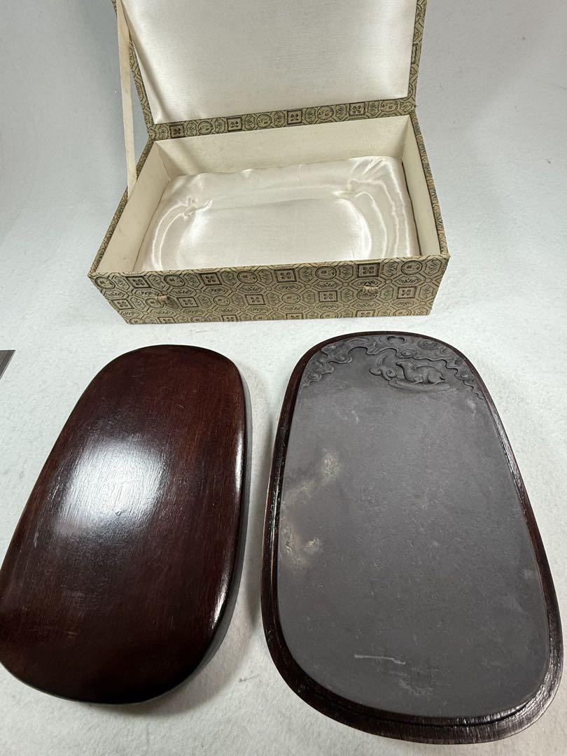 硯 古玩硯石 習字 書道具スズリイシ 美術品 骨董品幅サイ22cm 元 硯 古玩硯石 習字 書道具スズリイシ 美術品 骨董品幅サイ22cm 元
