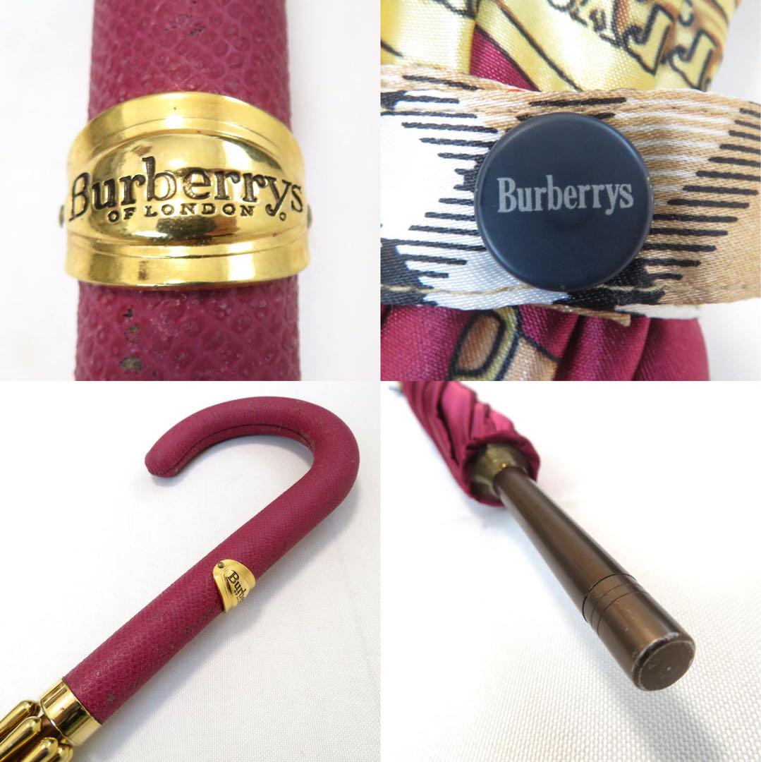 672 Burberrys バーバリー 長傘 ベア ノバチェック レイングッズ