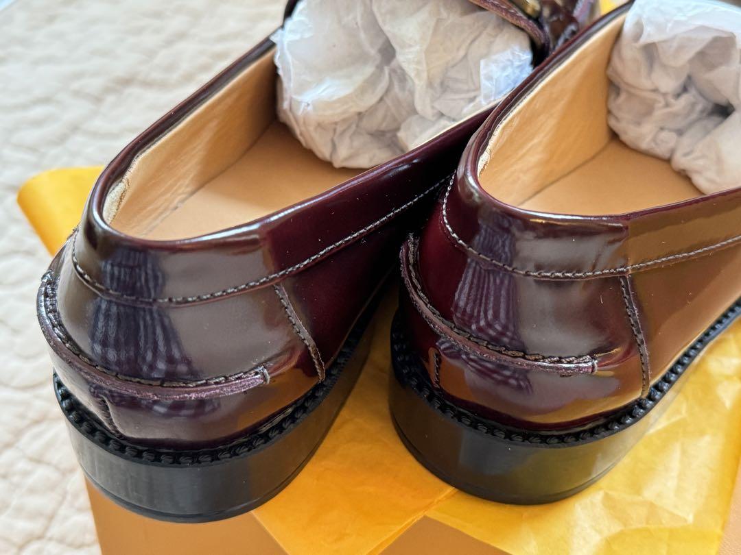 新品 TOD'S トッズ レザー ローファー 38 ボルドー