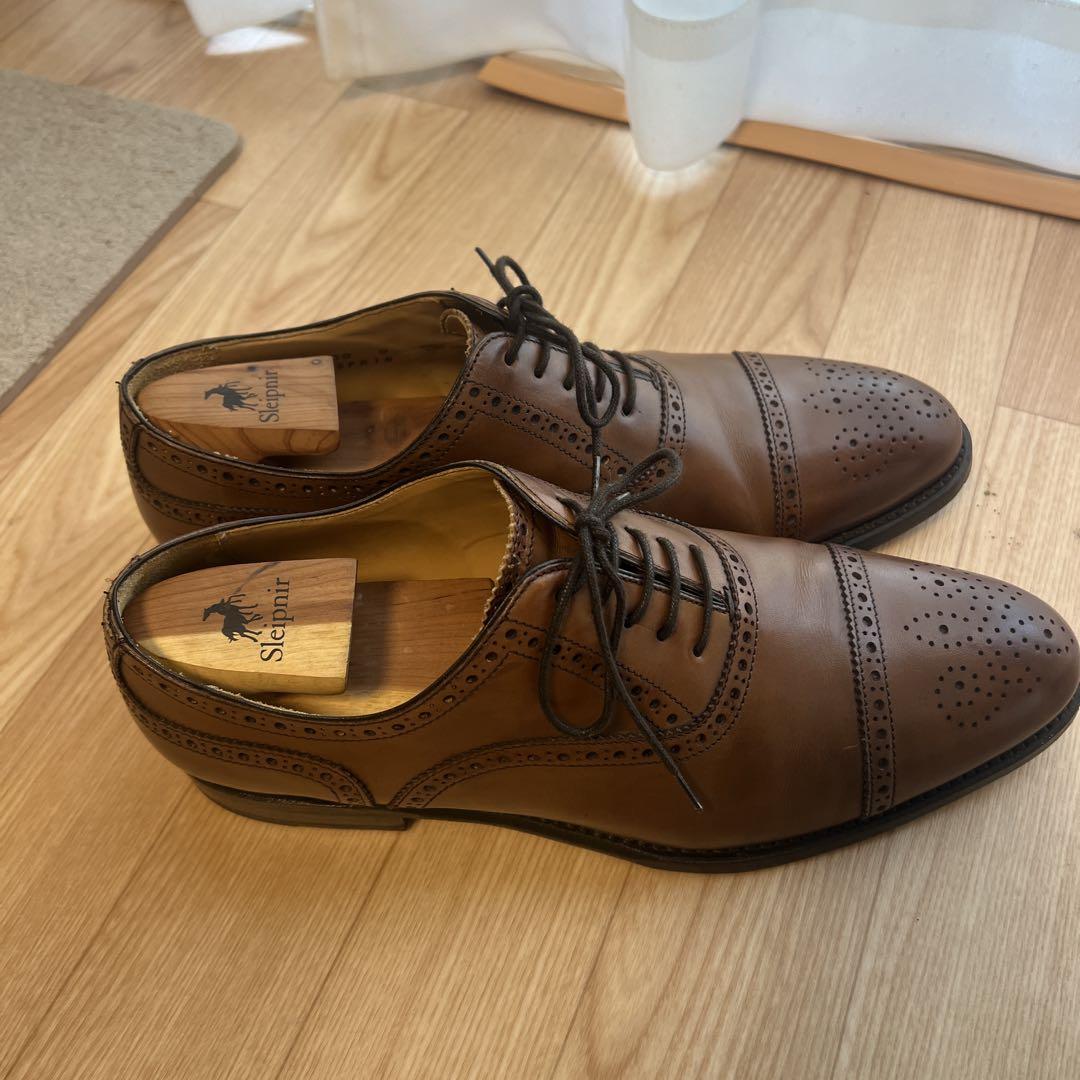 【超お買い得！】 バーウィック Berwick UK9 セミブローグ 27.5 靴