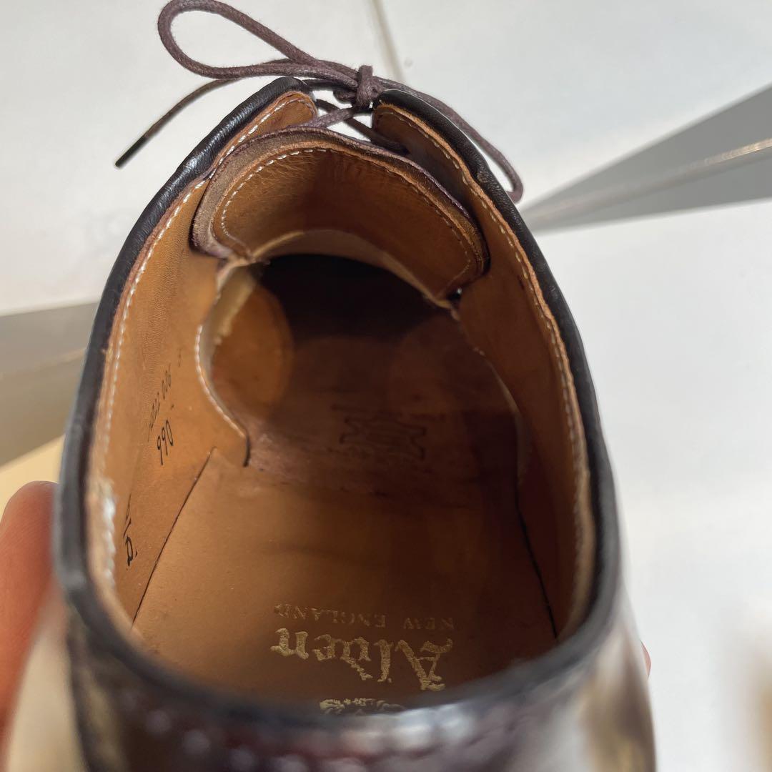 【極美品】Alden 990 プレーントゥ コードバン シューツリー付き