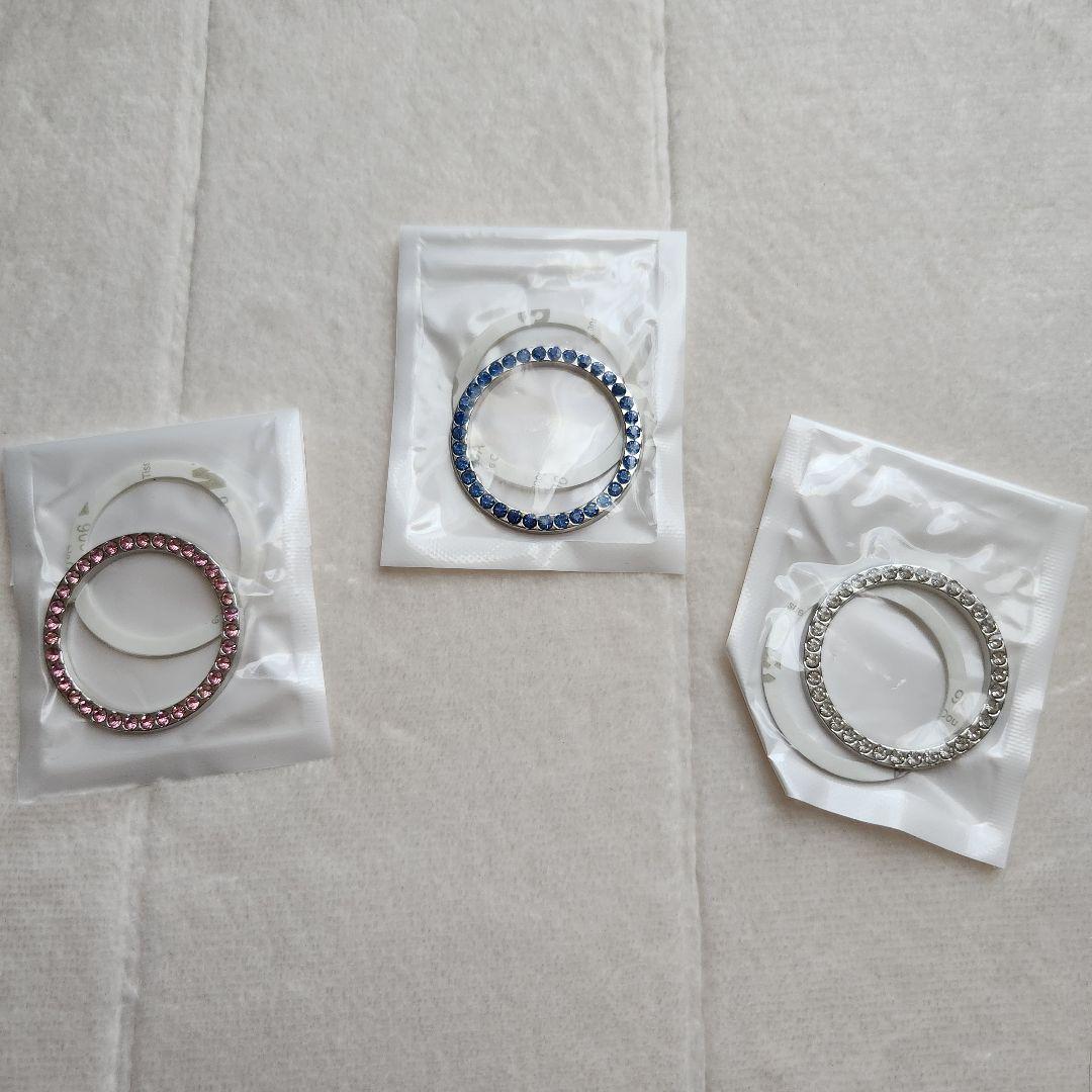 大特価⭐エンジン スタートボタン 装飾リング クリスタル風 ステッカー 3色組み 大特価⭐エンジン スタートボタン 装飾リング クリスタル風 ステッカー 3色組み