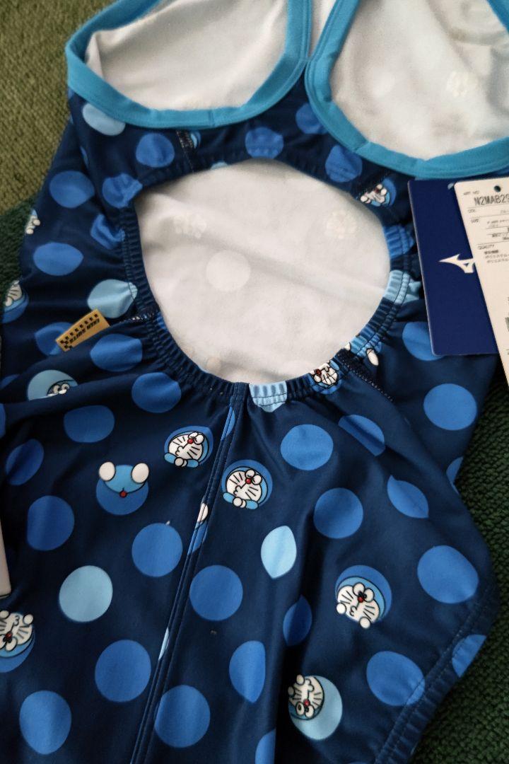 ナ―♡さま専用★MIZUNO ミズノ ブルー ドット柄ドラえもん水着 Mサイズ