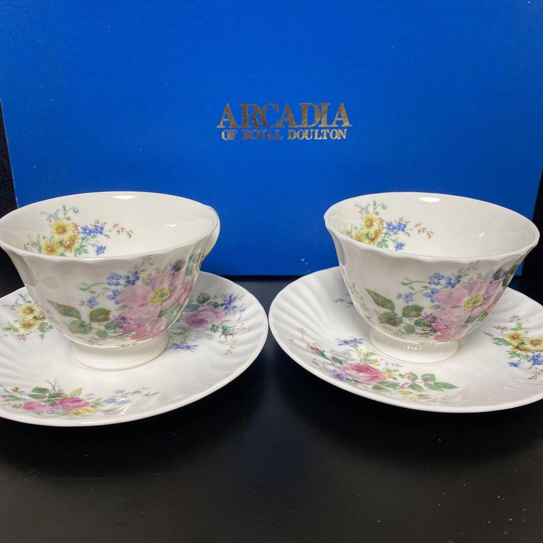 ペアソーサー ティーカップ ROYAL DOULTON ロイヤルドルトン