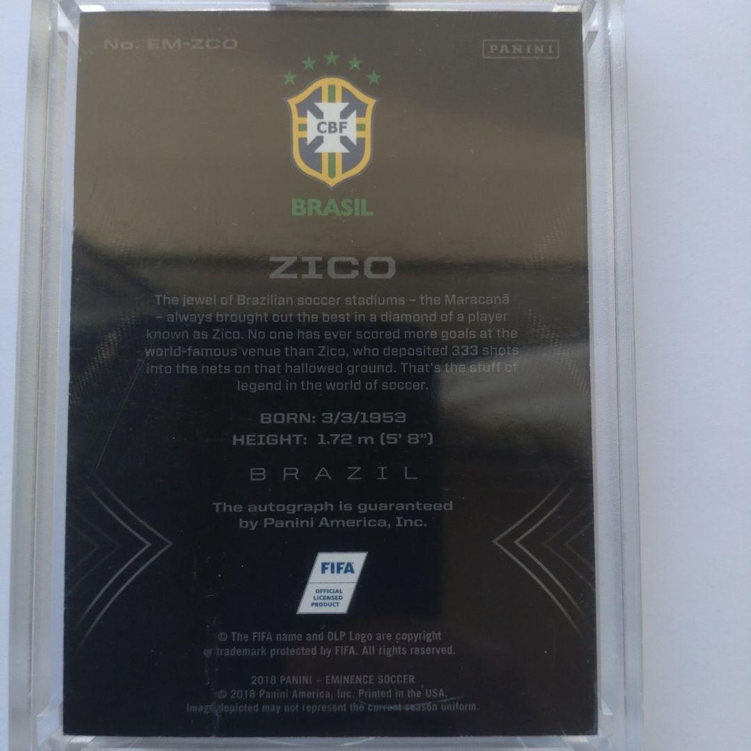 Panini Eminence soccer ZICO on card auto目立った傷や汚れなし UP786_INFO