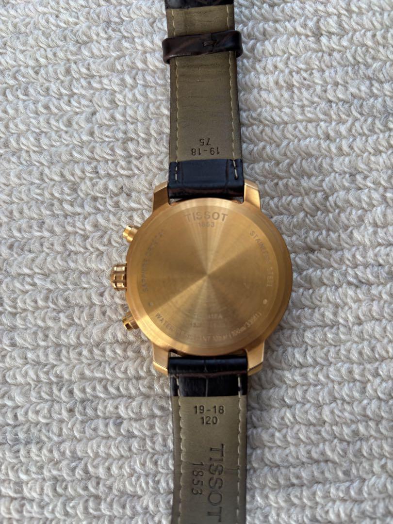 86)TISSOT T095417A クロノグラフ ブロンズ メンズ クォーツ