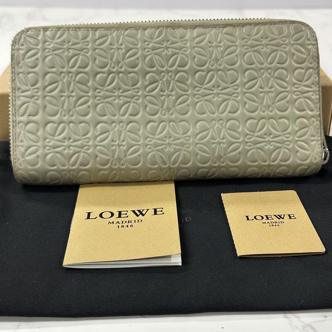 超良品‼️ ロエベ LOEWE 財布 長財布 アナグラム ラウンド