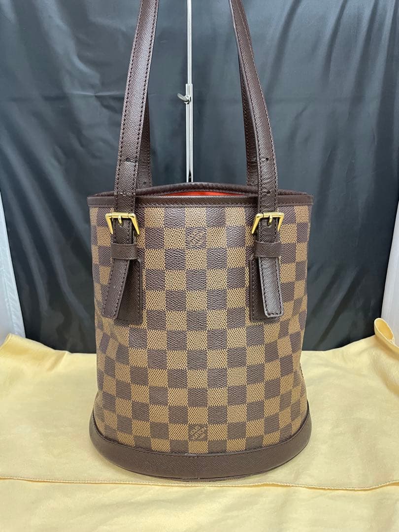 ルイ ヴィトン ダミエ　エベヌ　マレ　N42240 バケツ　ポーチ　ショルダー