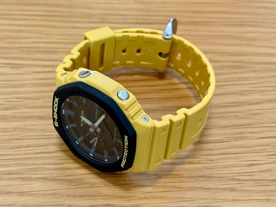 〔使用10回程度〕CASIO G-SHOCK GA-2110SU／イエロー