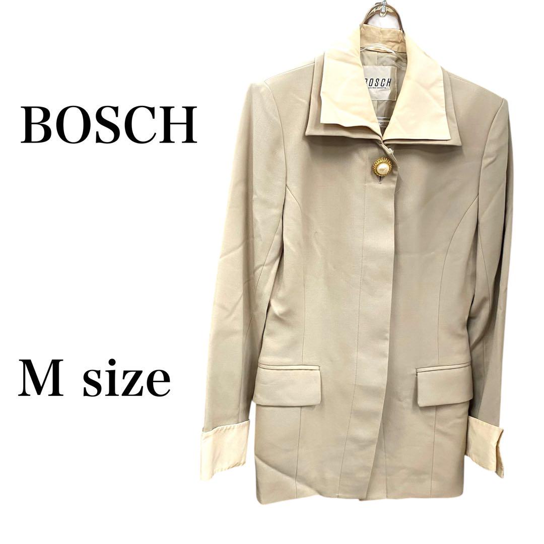 【美品】BOSCH ベージュジャケット M 丈長め イエロー
